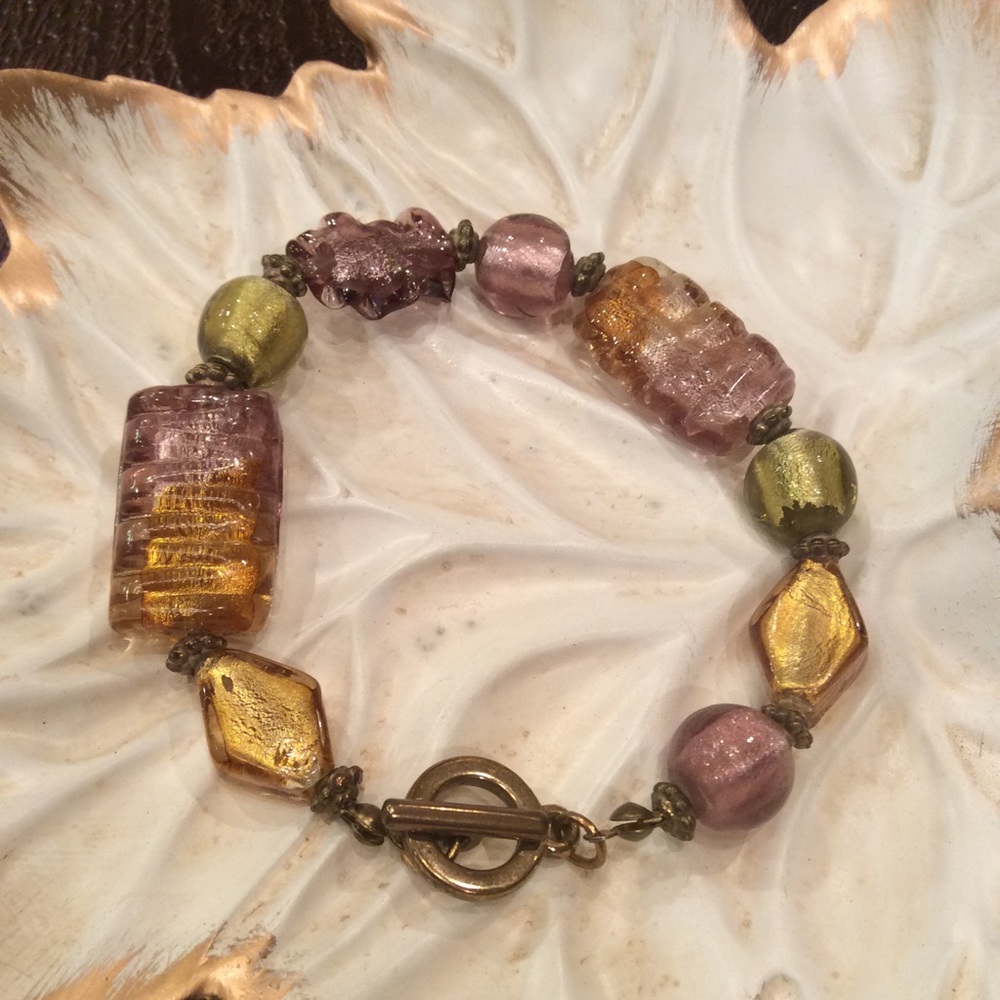 Vintage glass bracelet